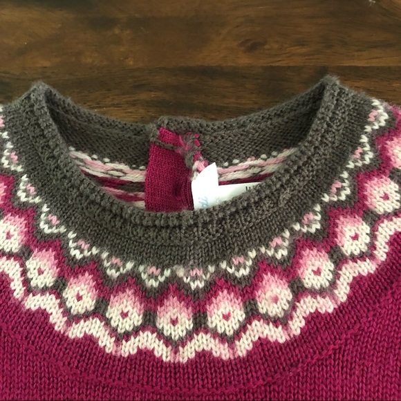 Jacadi Paris Knitted Fair Isle Baby Dress - Picture 2 of 6